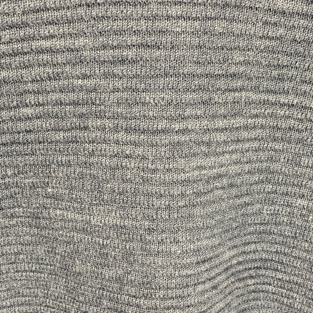NWOT Toscano Grey Textured Crew Neck Knit Sweater - Picture 6 of 7
